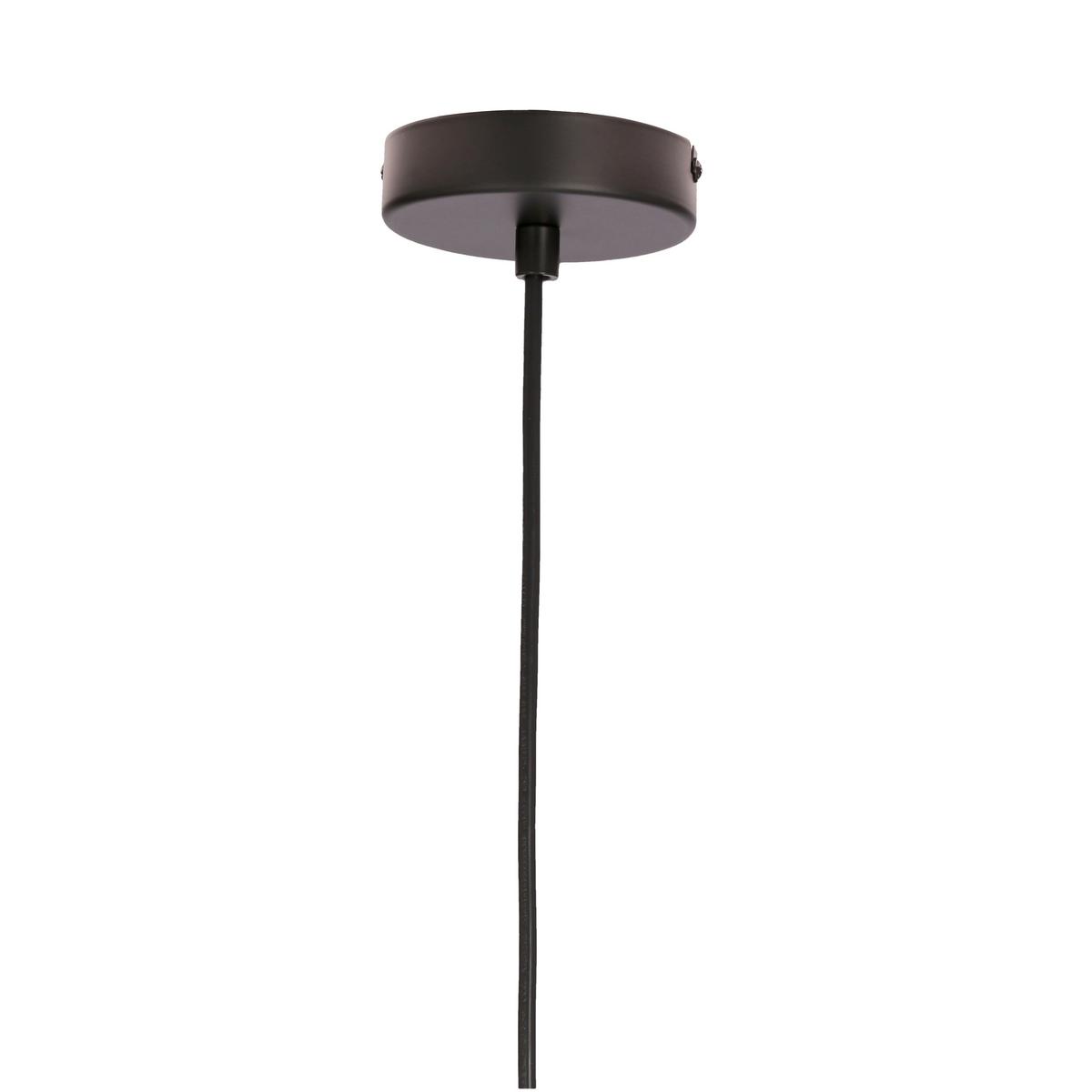 Pendelleuchte 31-35080 Moldo - Schwarz, KONVENTIONELL, Glas/Metall (12/12/120cm)