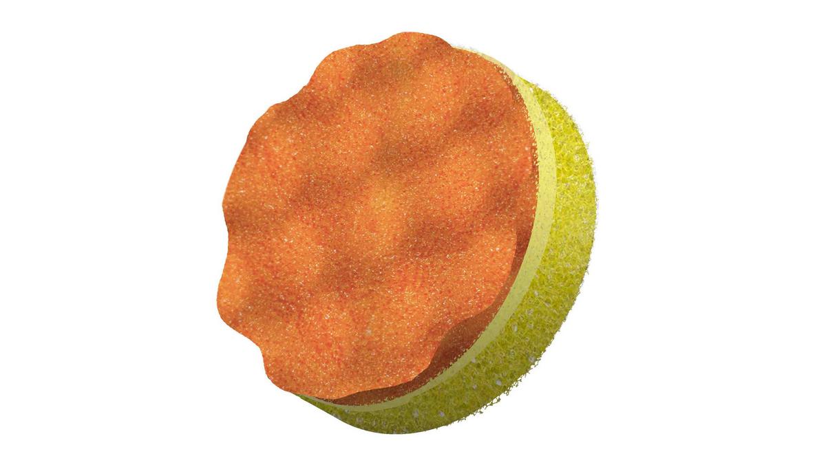Súrolószivacs Vileda Punch Orange - többszínű, Basics, műanyag (10.2/15/3.2cm) - Vileda