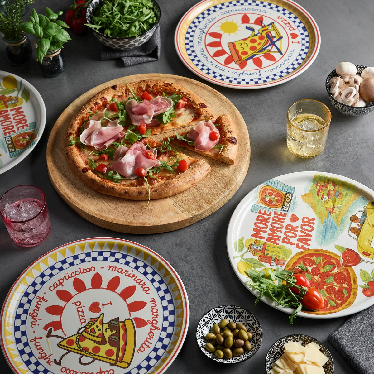 Talíř na pizzu ITALY ITALY - vícebarevná, Konvenční, keramika (30/2,15cm) - Mömax