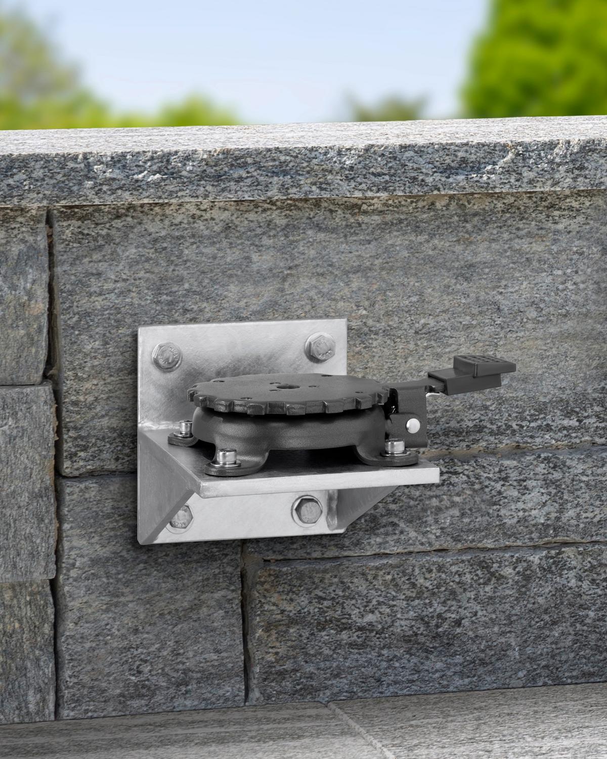 Sonnenschirm-wandkonsole Universal - Silberfarben, Basics, Metall (16/16/21cm) - Schneider