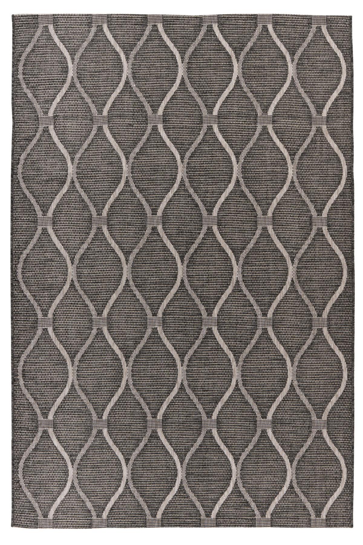 Flachwebteppich My Nordic 871 - Grau, Design, Textil (120/170cm) - Obsession