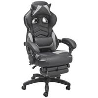 Gamingstuhl Yaira - Schwarz/Grau, LIFESTYLE, Holz/Kunststoff (68,5/116-124/65cm) - Livetastic
