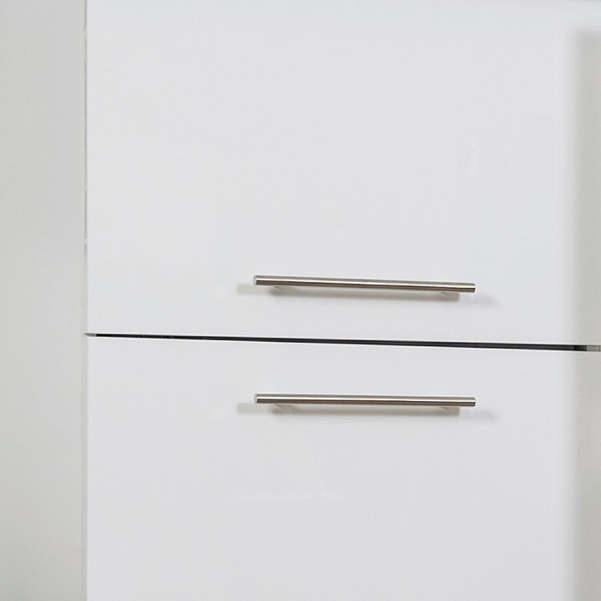 Küchenzeile mit Geräten 300 cm Weiß - Weiß, KONVENTIONELL, Holzwerkstoff (300cm) - Respekta
