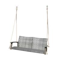 Gartenbank Echtholz/stahl 2-Sitzer Cuneo Hängend - Grau/Akaziefarben, Basics, Holz/Kunststoff (120/79/57cm) - Gardenson