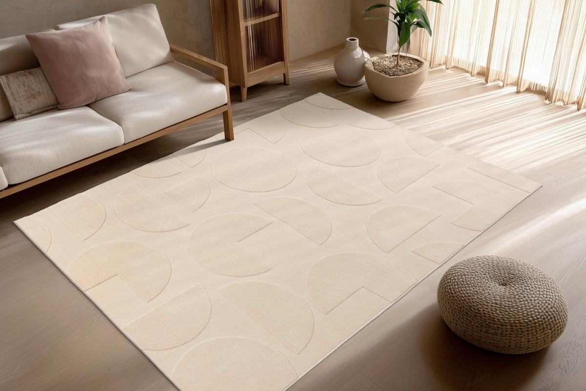 Flachwebteppich BxL: ca. 200x290 cm - Beige, Basics, Textil (200/290cm) - Kayoom