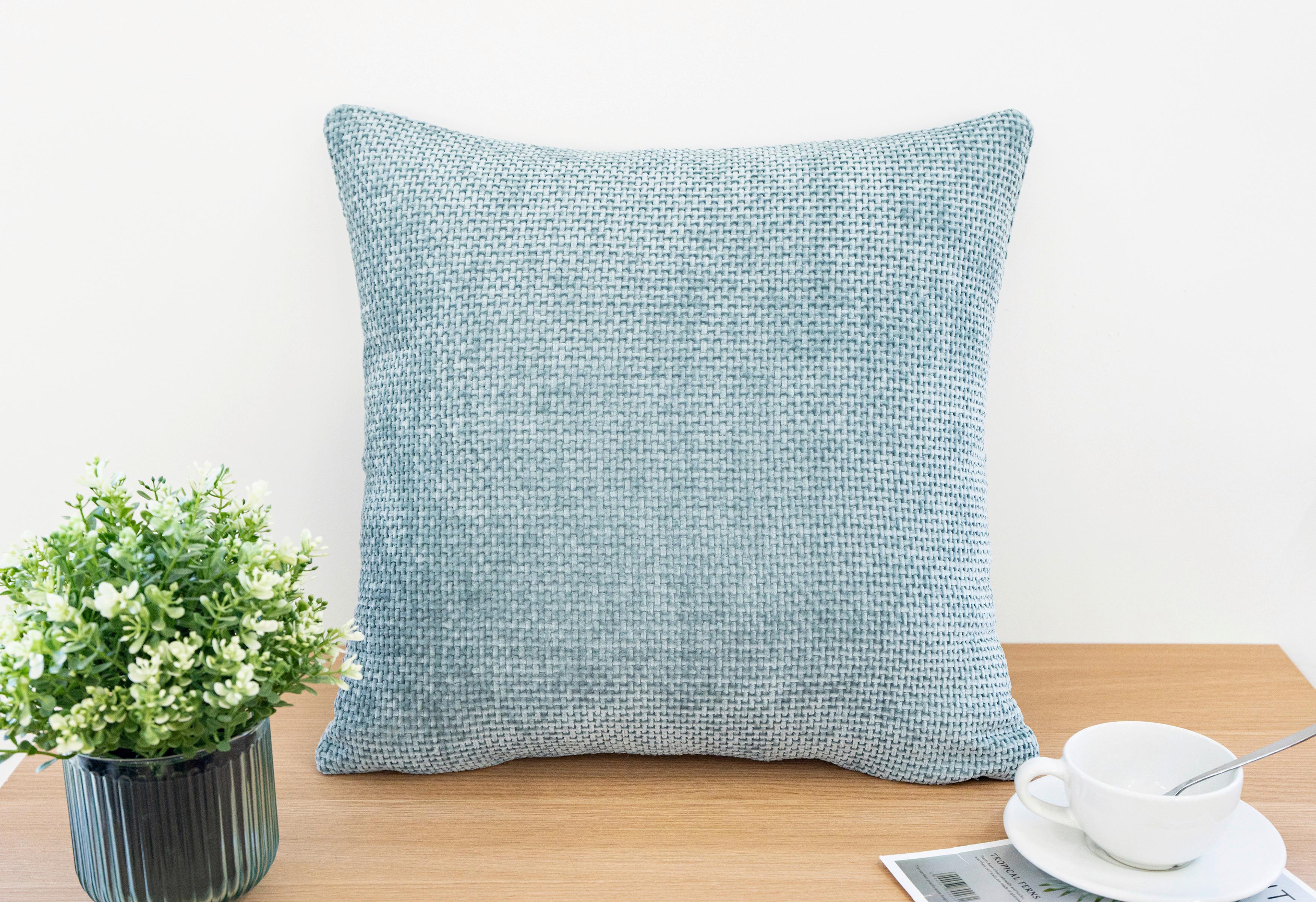 Zierkissen Riena - Blau, MODERN, Textil (45/45cm) - Luca Bessoni