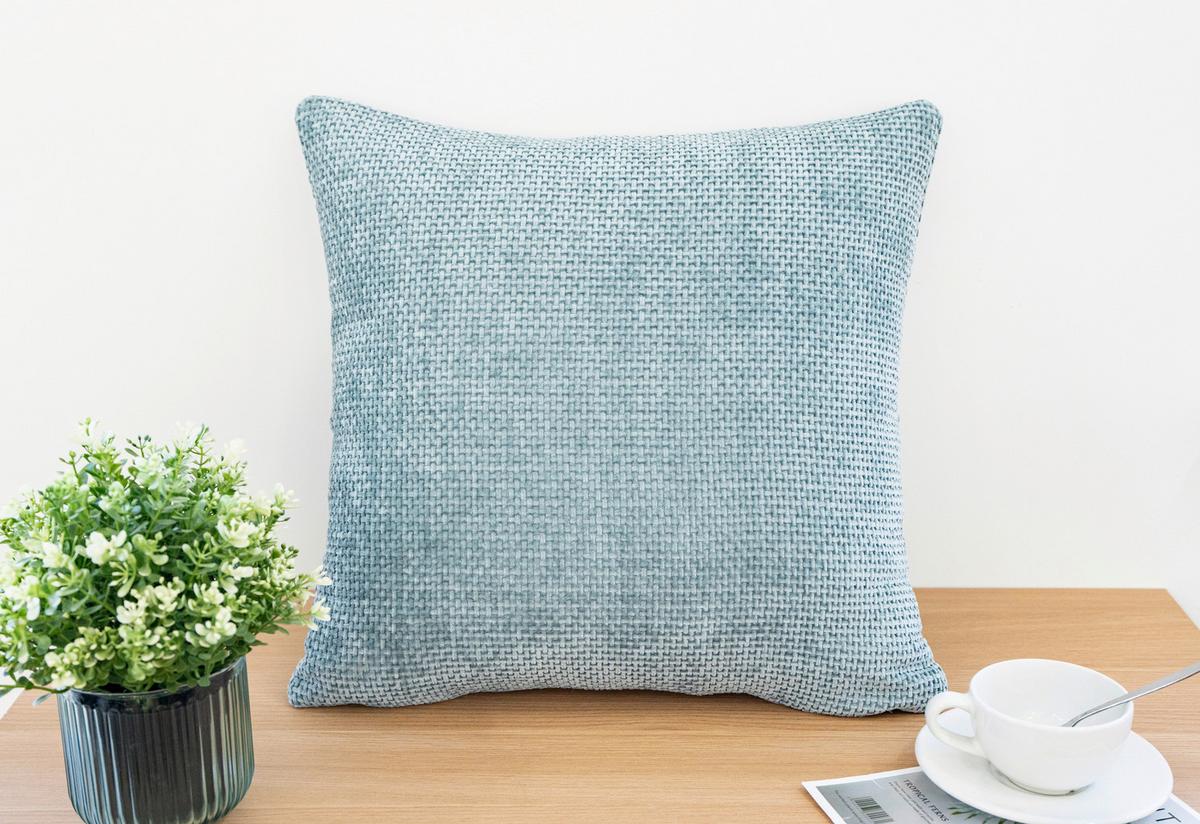 Zierkissen Riena - Blau, MODERN, Textil (45/45cm) - Luca Bessoni