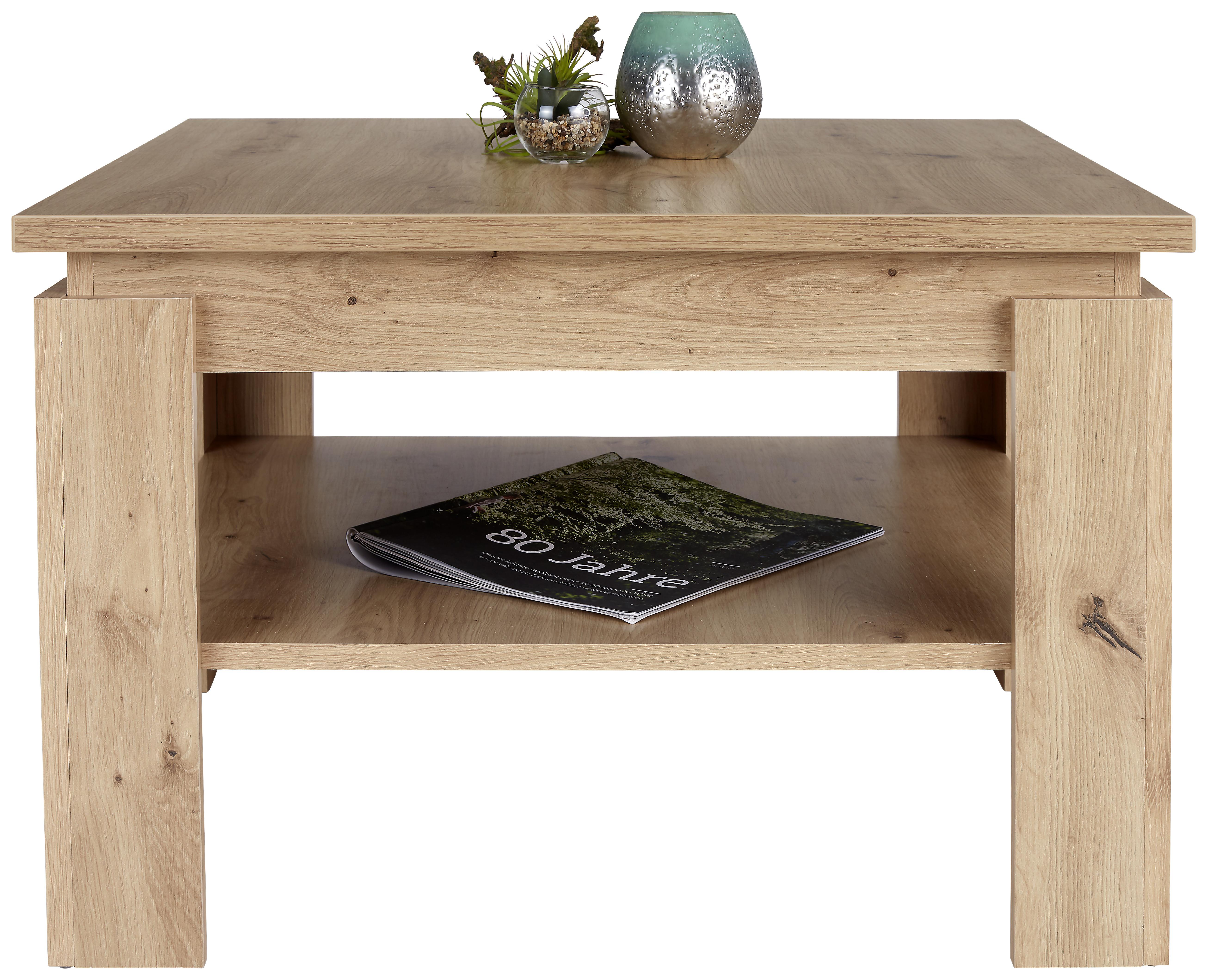 KONFERENČNÝ STOLÍK NIZZA 1 - biela/farba duba, Modern, kompozitné drevo (70/45/70cm)