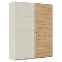 Schwebetürenschrank Feldkirch 181cm Champagner/Eiche Artisan - Champagner/Eiche Artisan, Trend, Holzwerkstoff (181/229/61cm) - Luca Bessoni