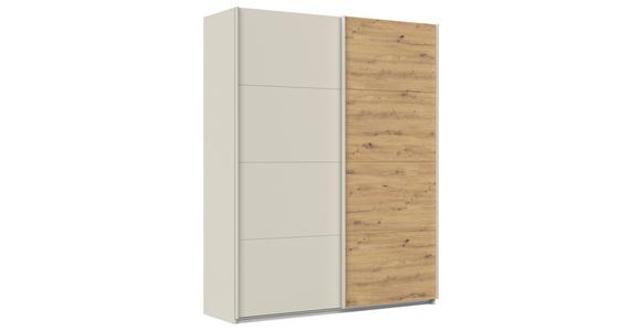 Schwebetürenschrank Feldkirch 181cm Champagner/Eiche Artisan - Champagner/Eiche Artisan, Trend, Holzwerkstoff (181/229/61cm) - Luca Bessoni