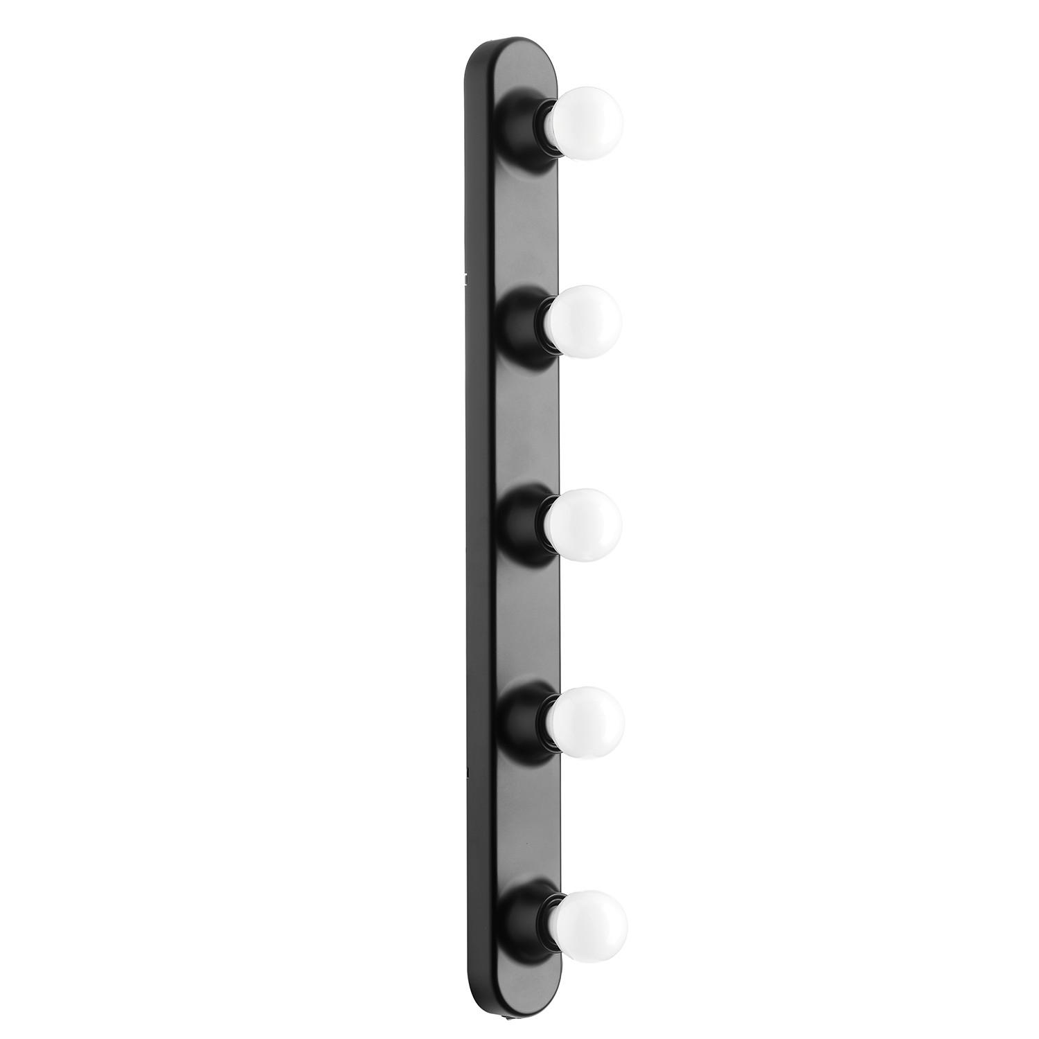 Spiegelleuchte 5040/Apn - Schwarz, KONVENTIONELL, Kunststoff (5/5/60cm)