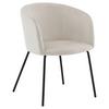 Stuhl Berit - Beige/Schwarz, Design, Holz/Textil (55/78/55cm) - Livetastic