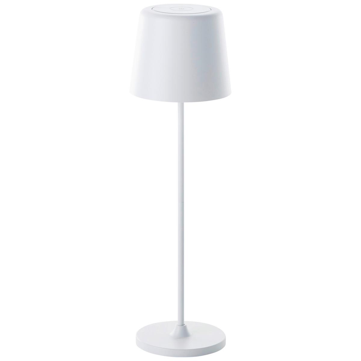 Tischlampe Kaami dimmbar Weiß - Weiß, Design, Kunststoff/Metall (10/37cm) - Brilliant