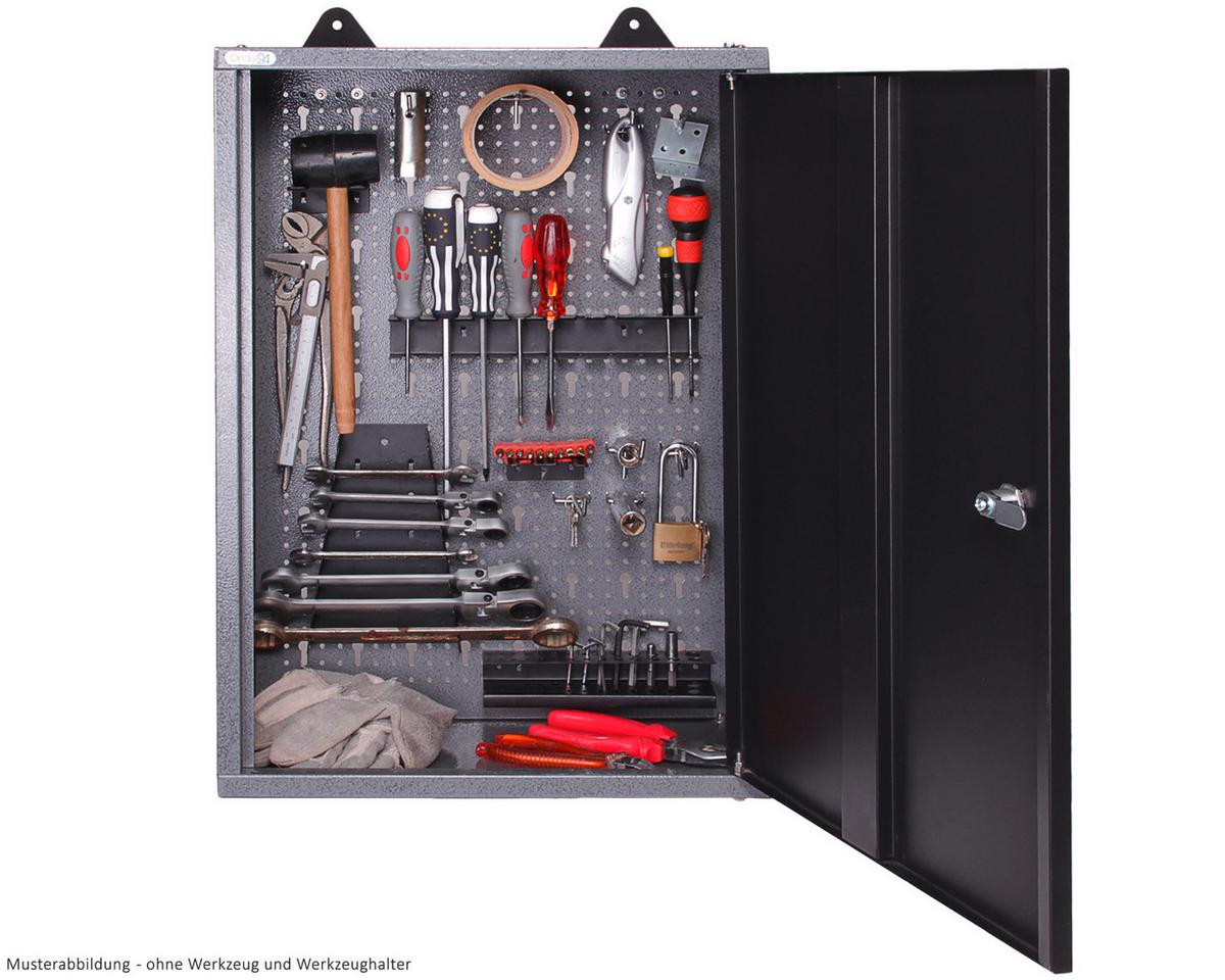 Werkbank-set Entdecker Echtholz/stahl B: 120 Kg - Anthrazit/Grau, Basics, Holz/Metall (120/205/60cm)