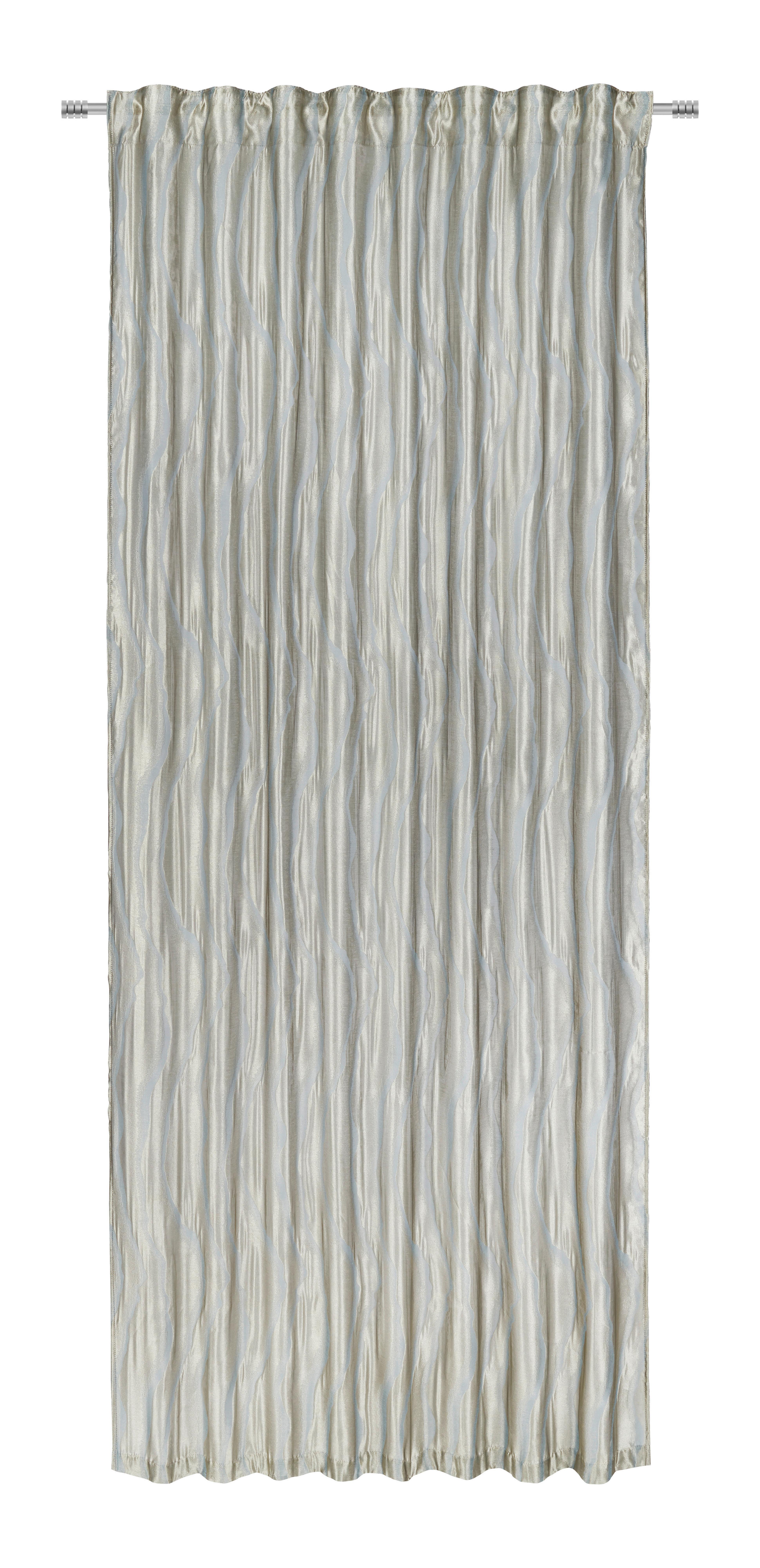 Hotový Záves Phil, 135/255cm - jadeitovozelená/zlatá, Romantický / Vidiecky, textil (135/255cm) - Premium Living
