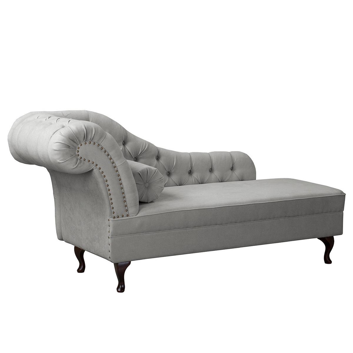 Récamiere Pako Grau B: 185cm - Braun/Grau, Design, Textil (185/93/75cm) - P & B