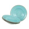 Pastateller Vintage Nature Türkis, Weiß 4--Teilig - Türkis/Weiß, Basics, Keramik (27cm) - Creatable
