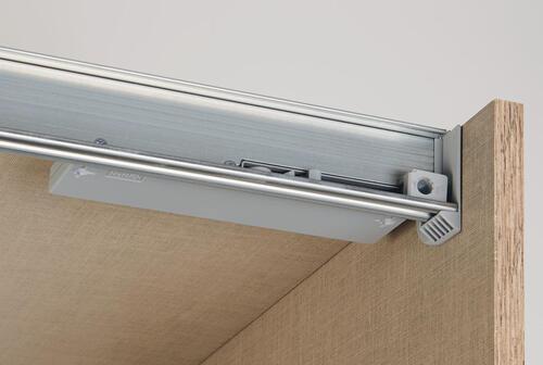 Türdämpfer Schwebetürenschrank Sts Baureihe Quadra ,2 Stück, - Grau, Kunststoff