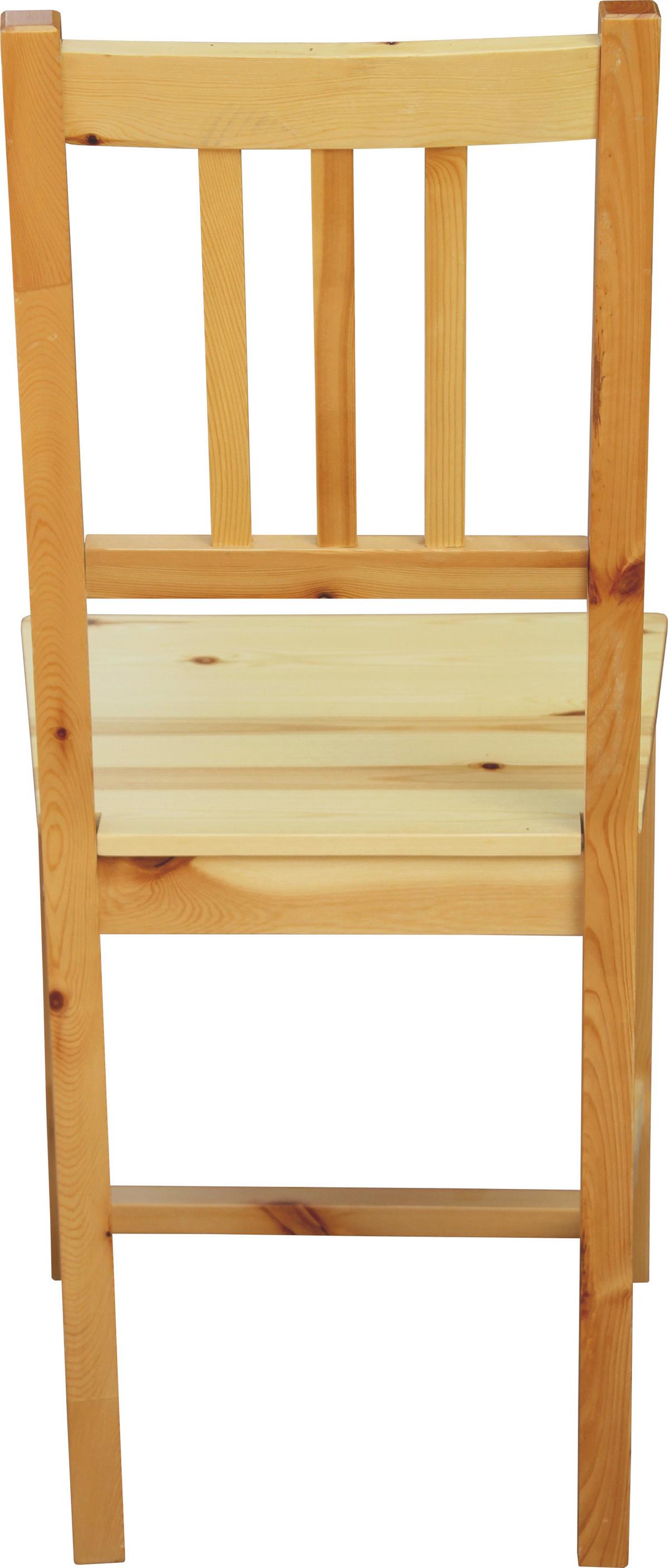 Stuhl-set Kiefer Massiv, B: 42cm - Naturfarben, Design, Holz (42/92/42cm) - Livetastic