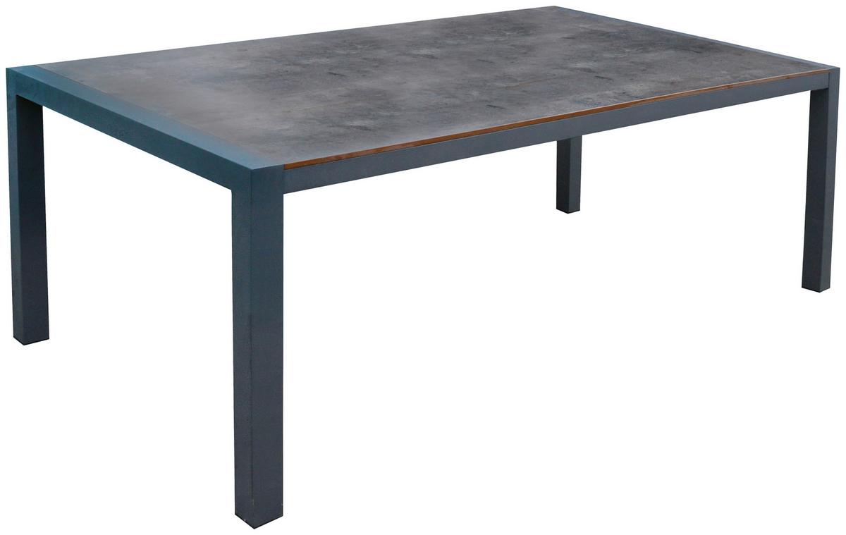 Gartenset 5-Tlg. Textil/Metall /Holzwerkstoff/Kunststoff - Dunkelgrau/Anthrazit, Basics, Holzwerkstoff/Kunststoff (180/98/74cm) - Acamp