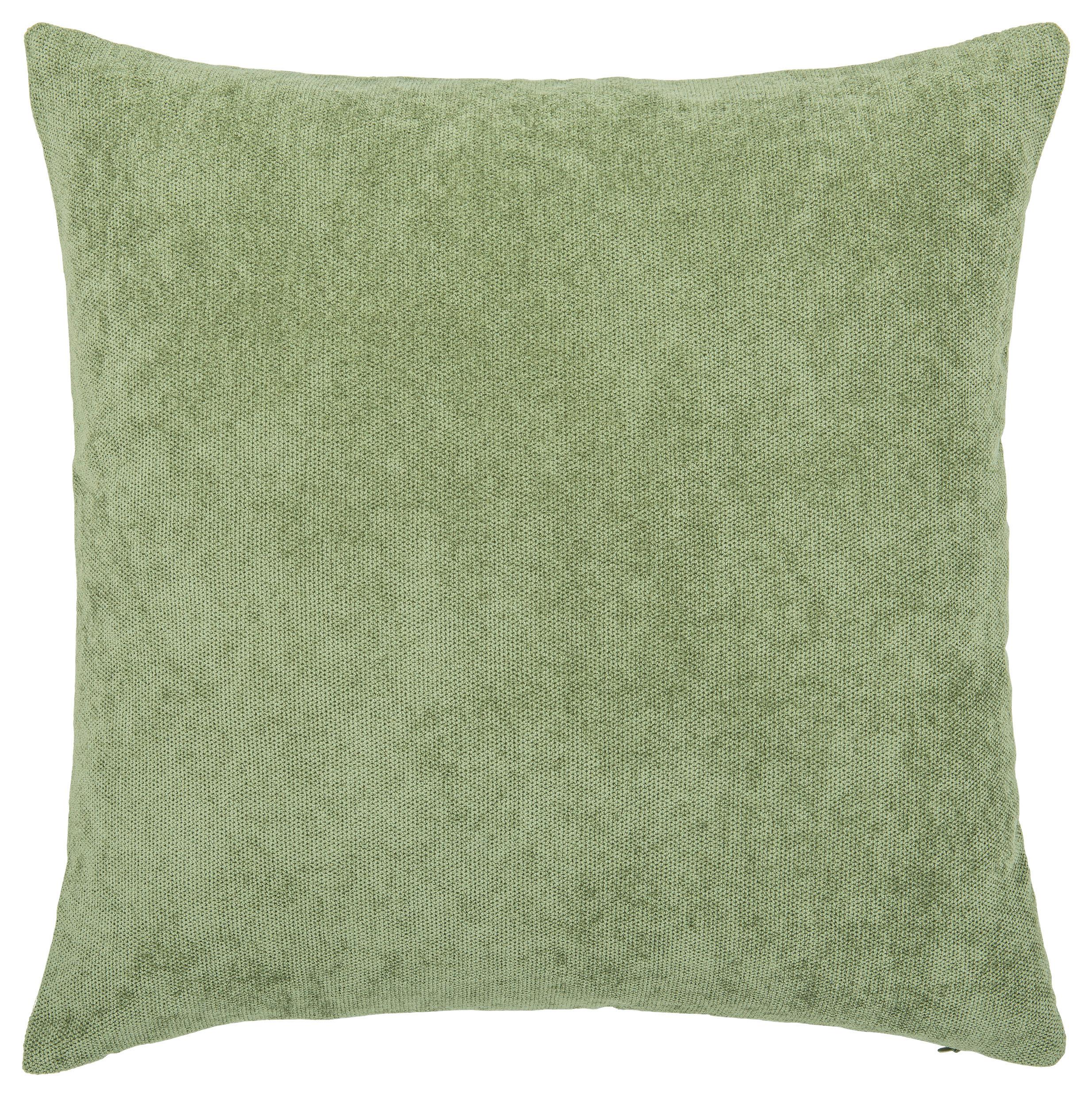 Zierkissen Campino 45x45 cm Polyester Olivgrün mit Zipp - Olivgrün, MODERN, Textil (45/45cm) - Luca Bessoni