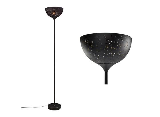 Stojacia Lampa Kylo - čierna, Romantický / Vidiecky, kov (30/175cm) - Modern Living Stojacia Lampa Kylo - čierna, Romantický / Vidiecky, kov (30/175cm) - Modern Living