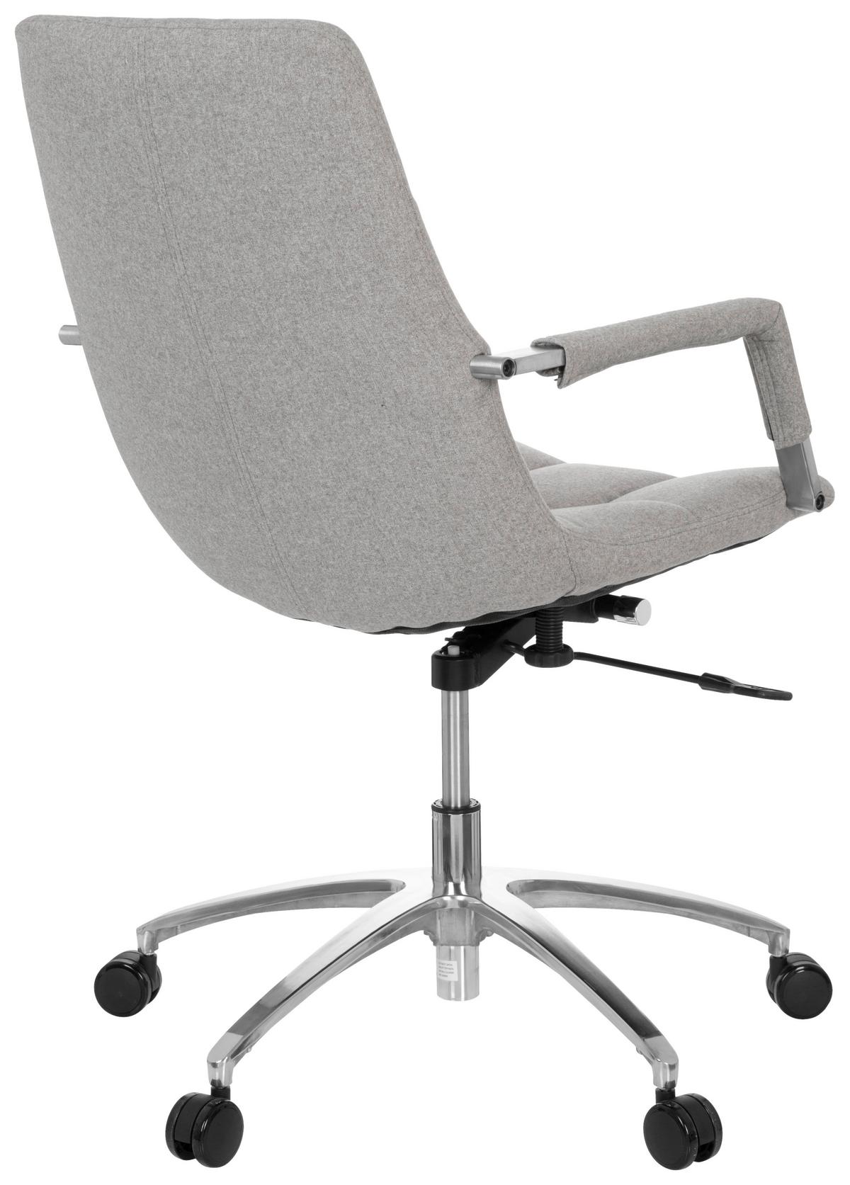Drehstuhl Saranto Hellgrau - Silberfarben/Hellgrau, MODERN, Kunststoff/Textil (58/102/60cm) - MID.YOU