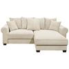 Ecksofa  M. Bettkasten Maureen Cremefarben - Creme/Schwarz, KONVENTIONELL, Textil (255/185cm) - MID.YOU