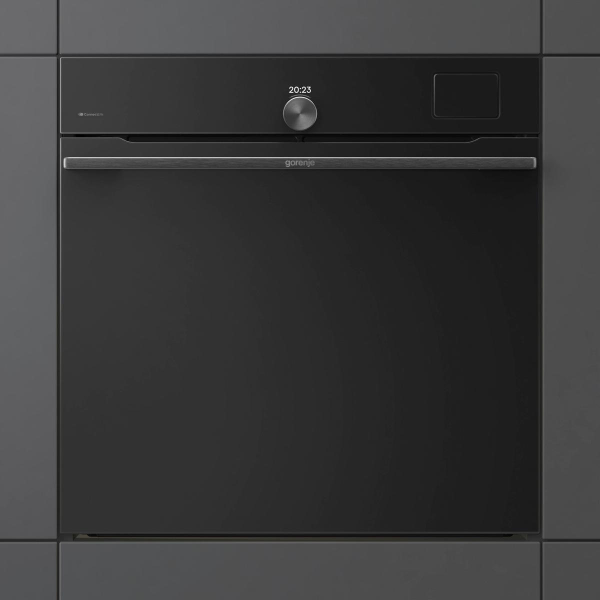 Dampfbackofen BFs6148b - Schwarz, MODERN, Glas (59,5/59,5/56,4cm) - Gorenje