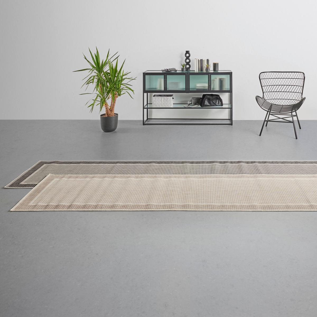 KOBEREC TKANÝ NA PLOCHO COUNTRY GRAU 1 - šedá, Konvenční, textil (80/350cm) - Modern Living