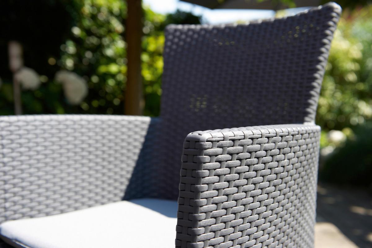 ZÁHRADNÁ STOLIČKA IOWA - grafitová, Design, textil/plast (60/89/62cm) - Mömax