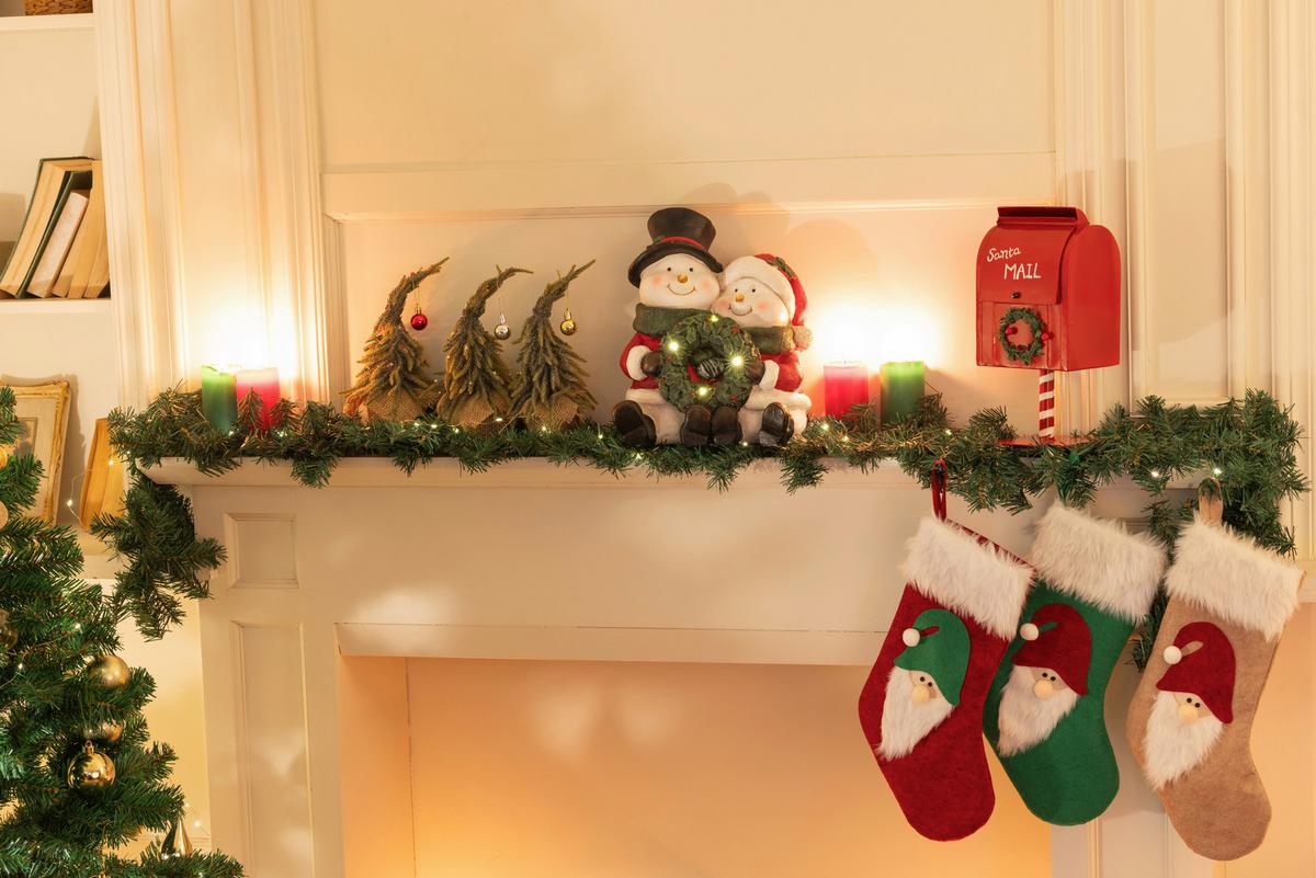 Tannengirlande Hannes - Grün, KONVENTIONELL, Kunststoff/Metall (24/180cm) - Luca Bessoni