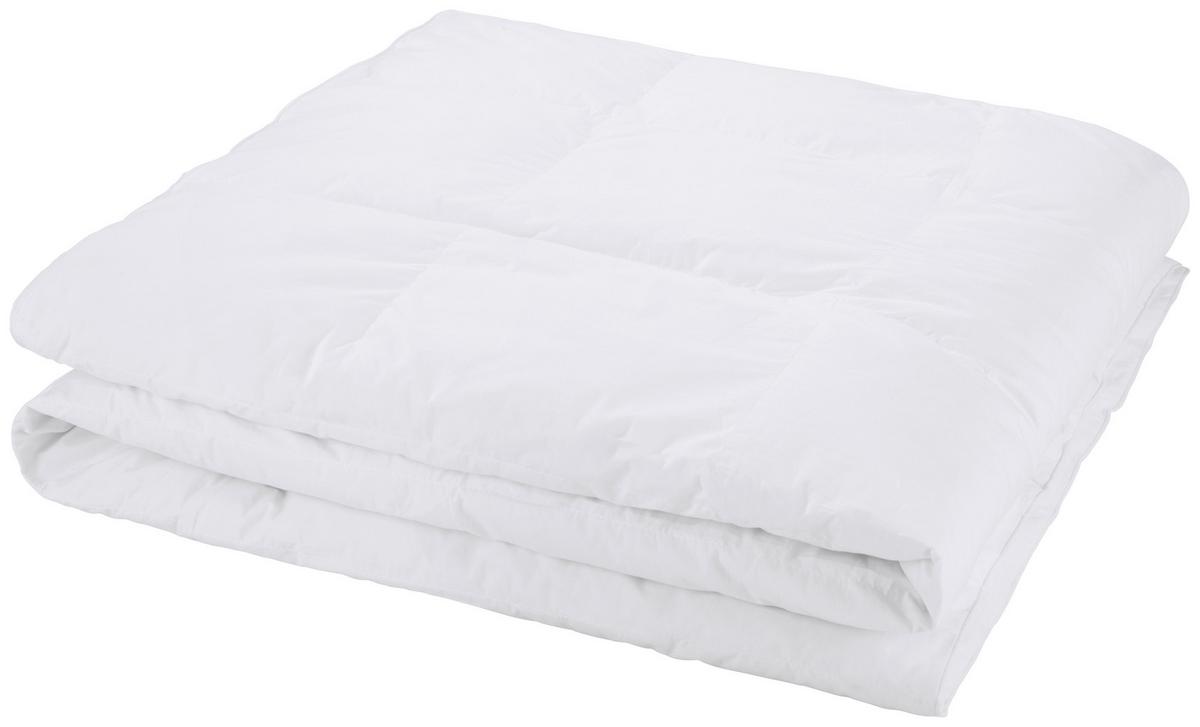 DAUNENDECKE LEICHT / 1 WÄRMEPUNKT - Weiß, LIFESTYLE, Textil (140/200cm)