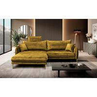 Ecksofa Whisper Senfgelb S: 196x264 cm - Goldfarben/Senfgelb, Design, Textil (196/264cm) - MID.YOU