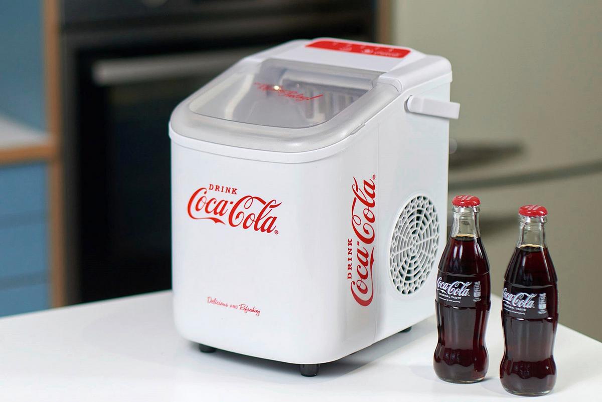 EISWÜRFELMASCHINE SEB-28CC - Rot/Weiß, Basics, Kunststoff (22.2/29.4/29cm) - Coca Cola