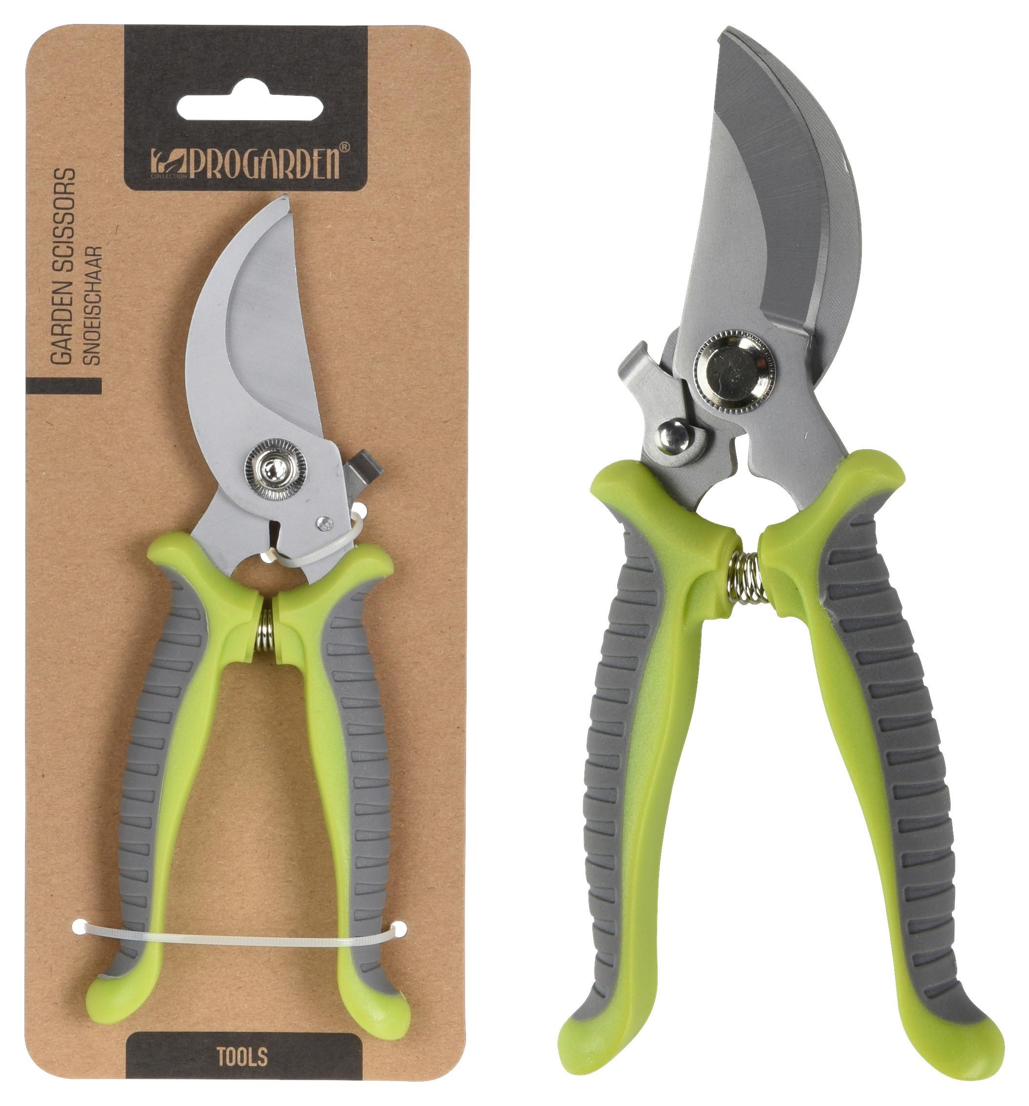 Gartenschere Burgi Kunststoff BxHxT: 10x24x2 cm - Silberfarben/Grau, Basics, Kunststoff (10/24/2cm)