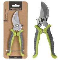 Gartenschere Burgi Kunststoff BxHxT: 10x24x2 cm - Silberfarben/Grau, Basics, Kunststoff (10/24/2cm)