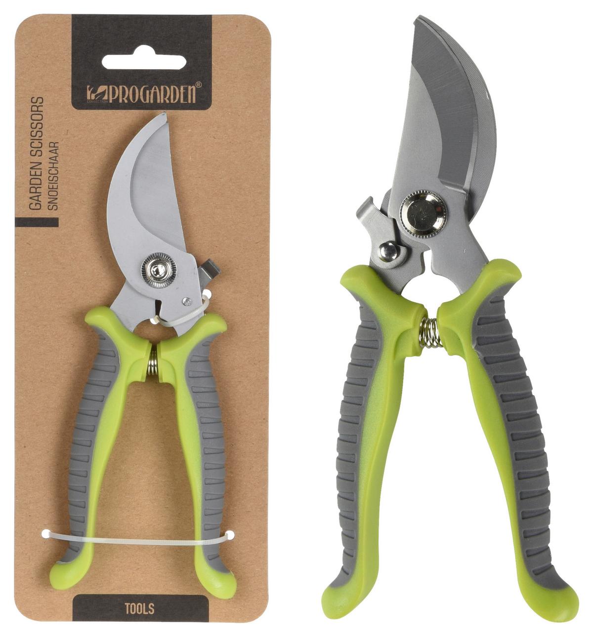 Gartenschere Burgi Kunststoff BxHxT: 10x24x2 cm - Silberfarben/Grau, Basics, Kunststoff (10/24/2cm)