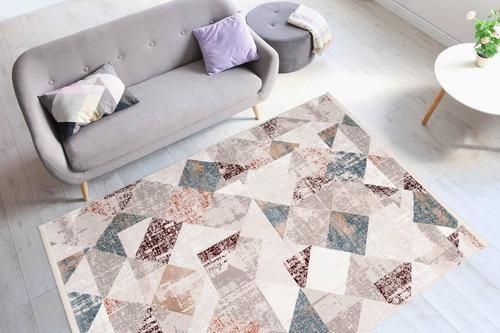 Webteppich Grau/Rosa Akropolis 160x230 cm - Rosa/Grau, Design, Textil (160/230cm) - Kayoom