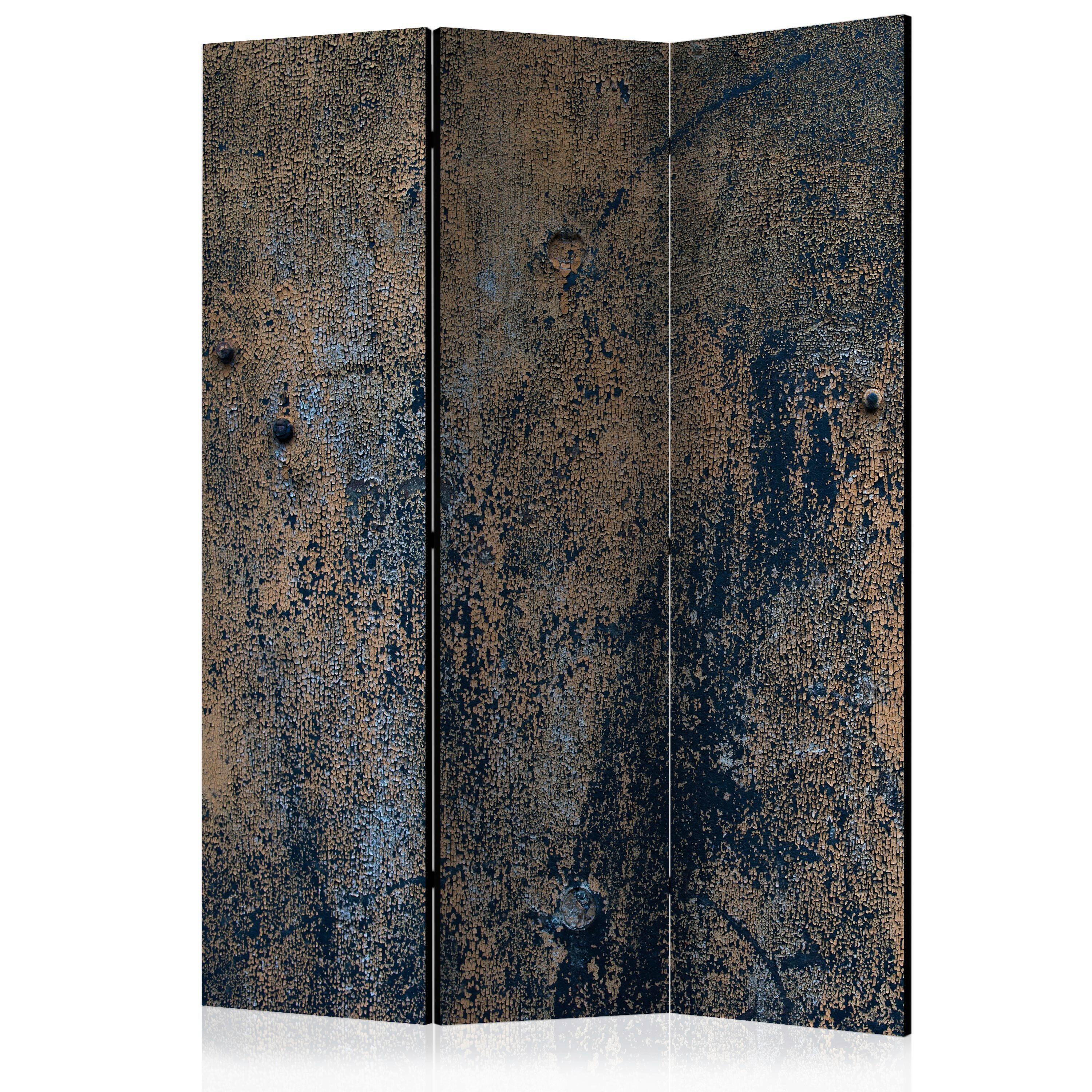 PARAVENT Goldfarben Dunkelblau B: 135cm
