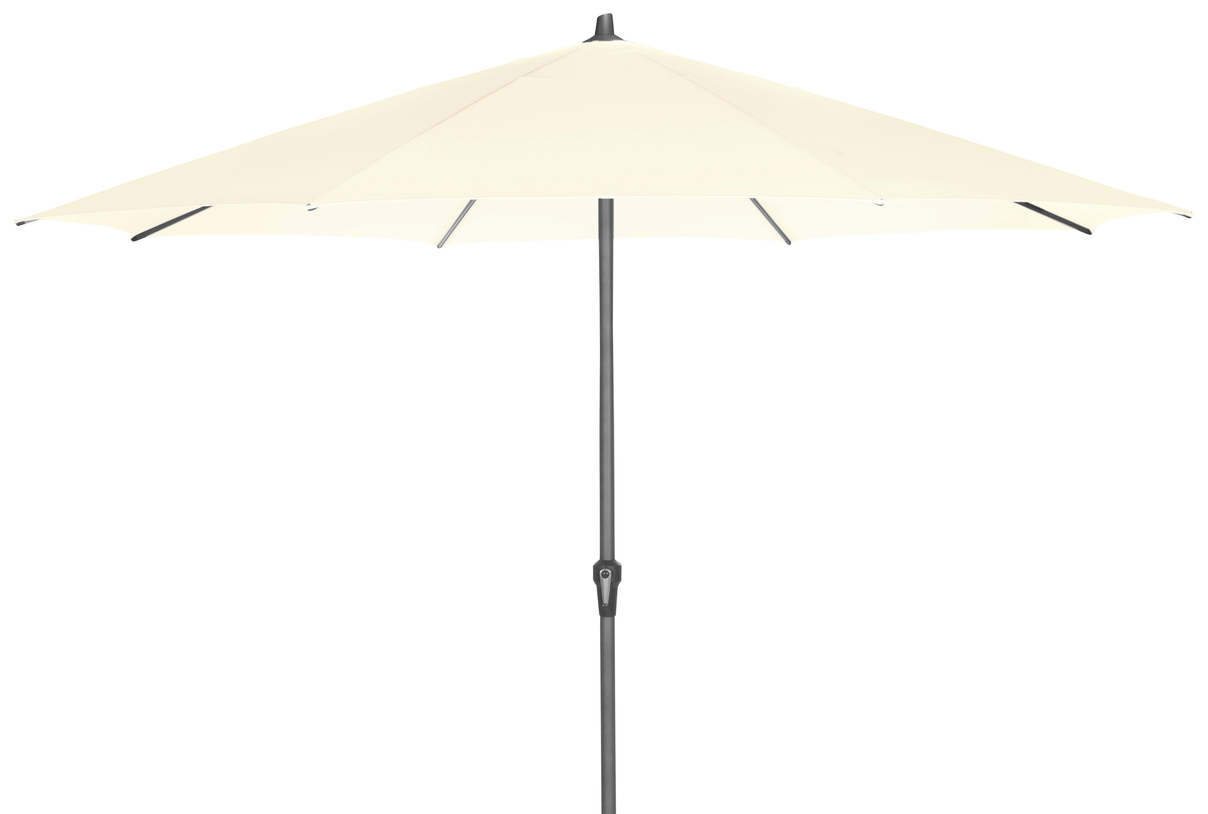 Sonnenschirm Ø 350 cm Anthrazit/Beige - Anthrazit/Beige, KONVENTIONELL, Textil/Metall (350/350cm) - Siena Garden