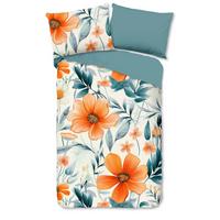 WENDEBETTWÄSCHE SPIRIT - Koralle/Multicolor, Basics, Textil (140/200cm)