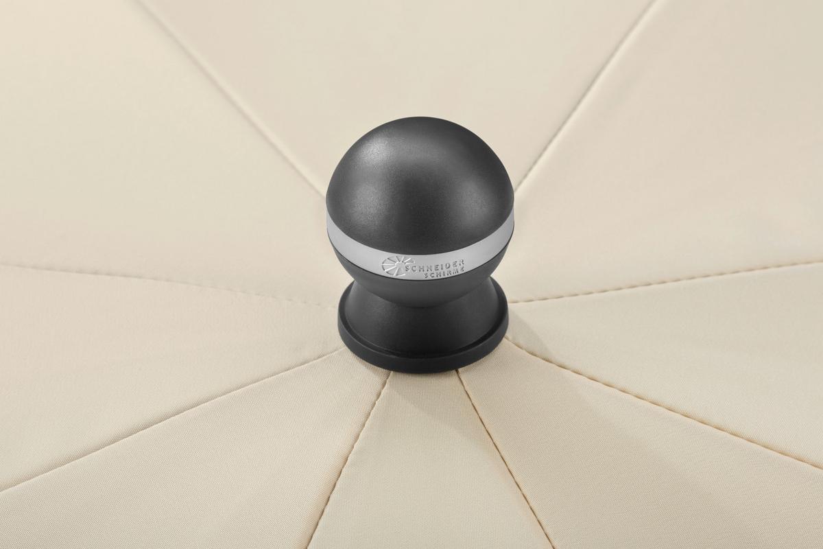 Sonnenschirm 120x240x180 cm Naturfarben - Silberfarben/Naturfarben, Basics, Textil/Metall (120/240/180cm) - Schneider