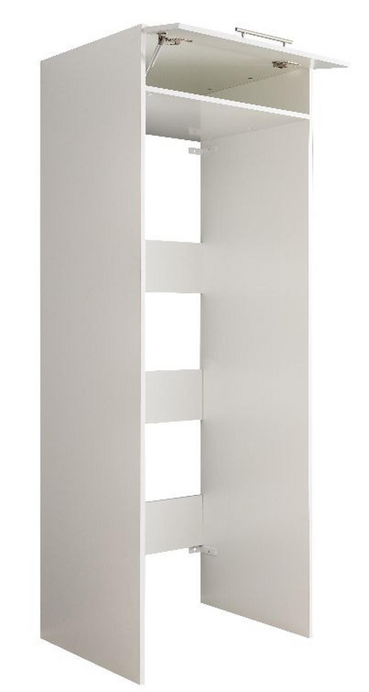 Skříň na pračku a sušičku - bílá - bílá, Basics, kompozitní dřevo (67,5/200/67,5cm)
