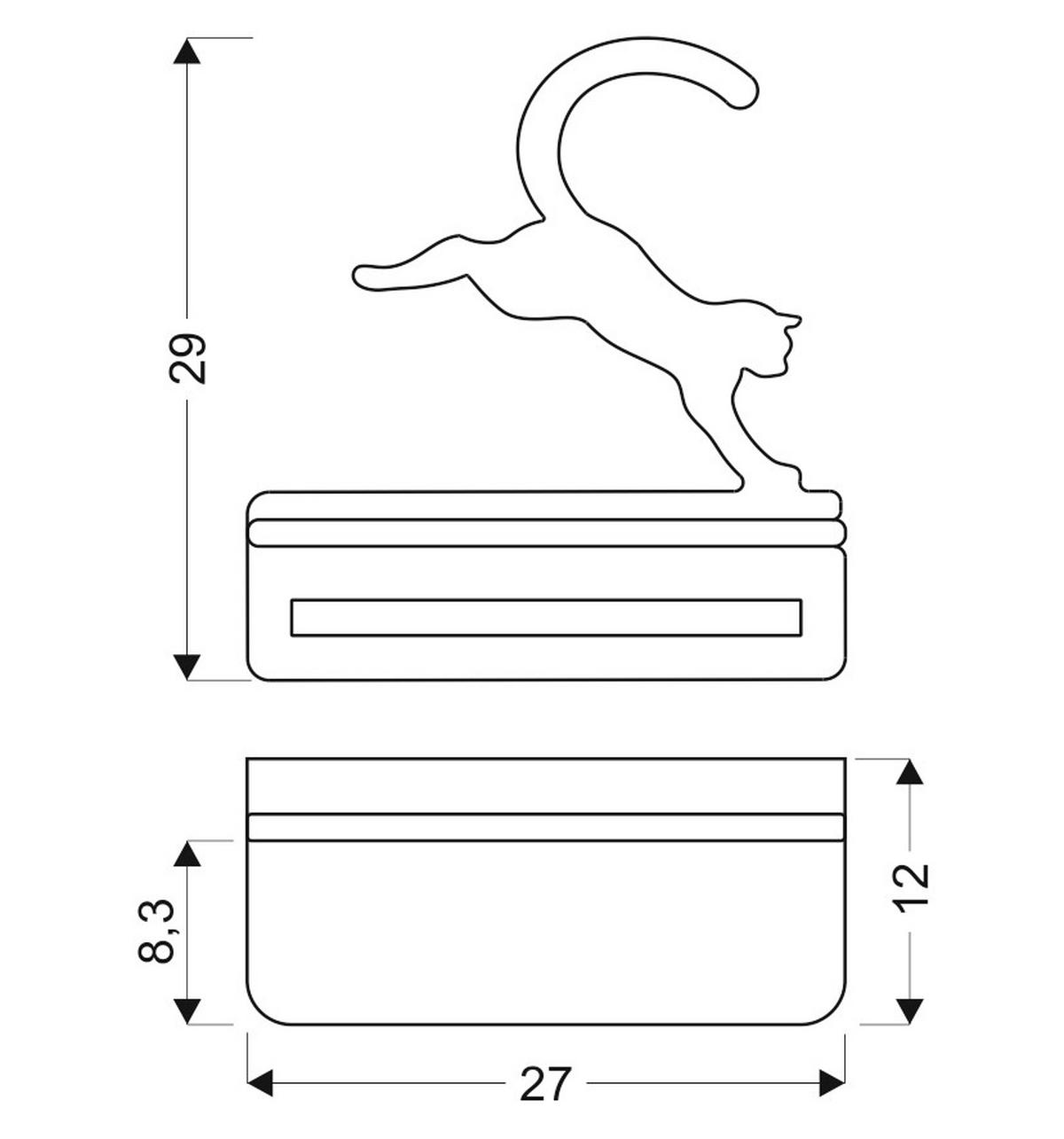 Kinderwandleuchte 21-84439 Cat - Schwarz, Basics, Holz/Holzwerkstoff (27/12/29cm)