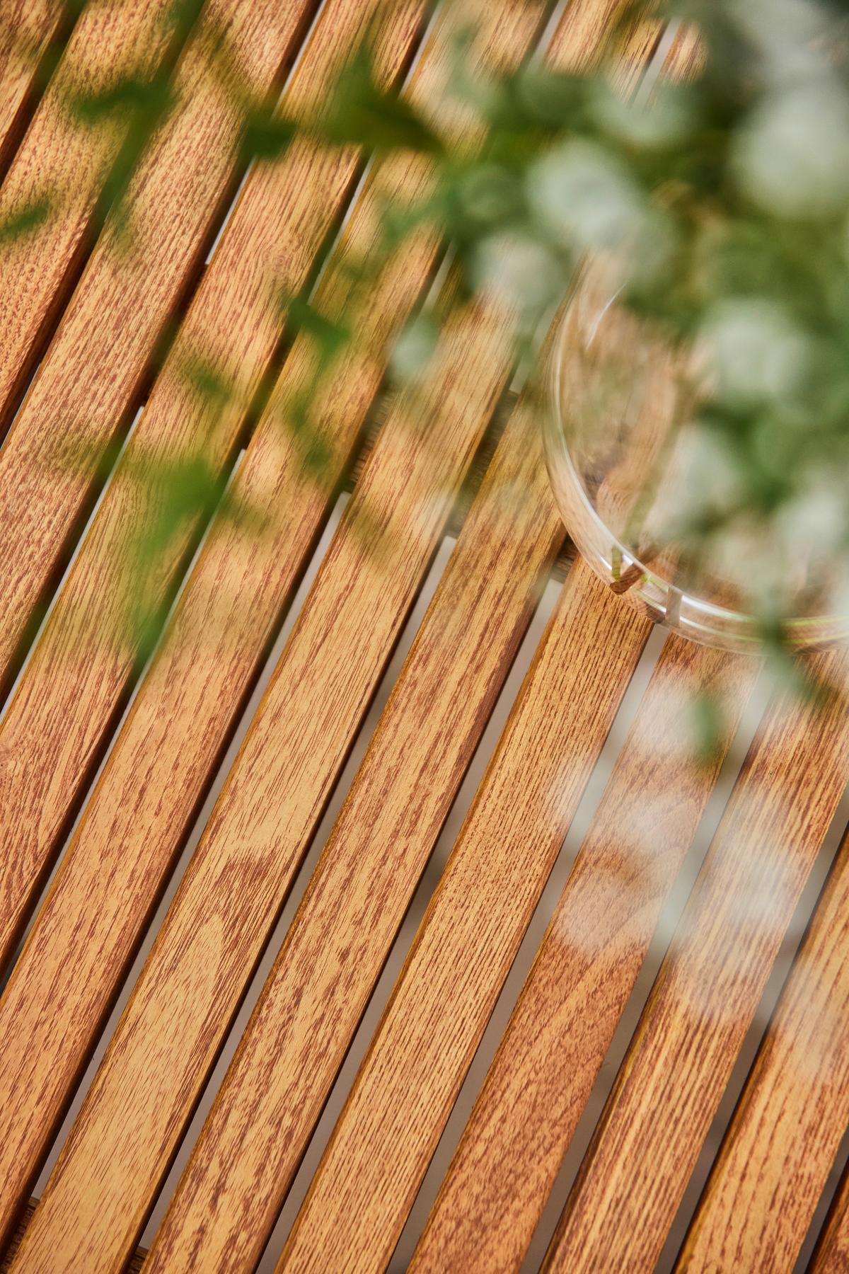 Gartentisch Robinienholz /metall L 160 Cm - Anthrazit/Robinienfarben, KONVENTIONELL, Holz/Metall (160/90/76cm) - Siena Garden