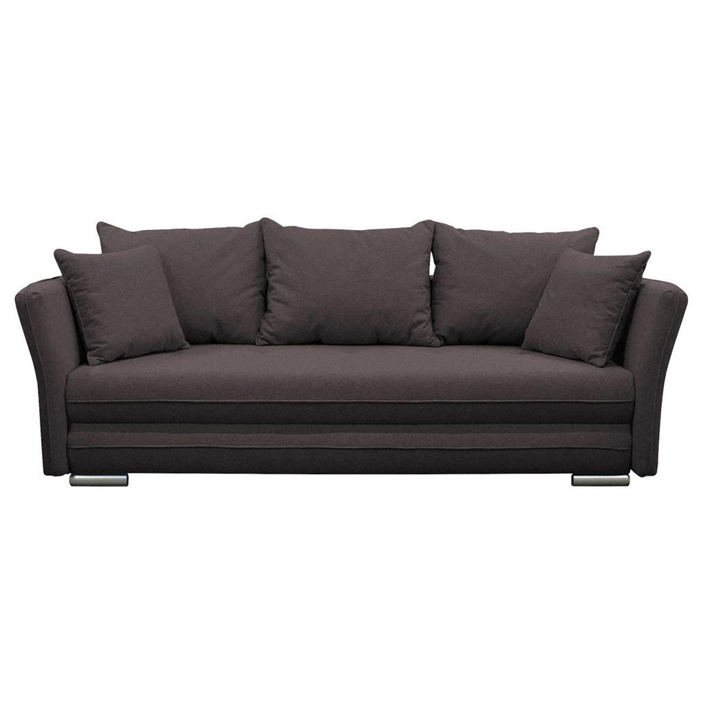 2-Sitzer-Sofa mit Schlaffunkt. Modi + Bettkasten Braun