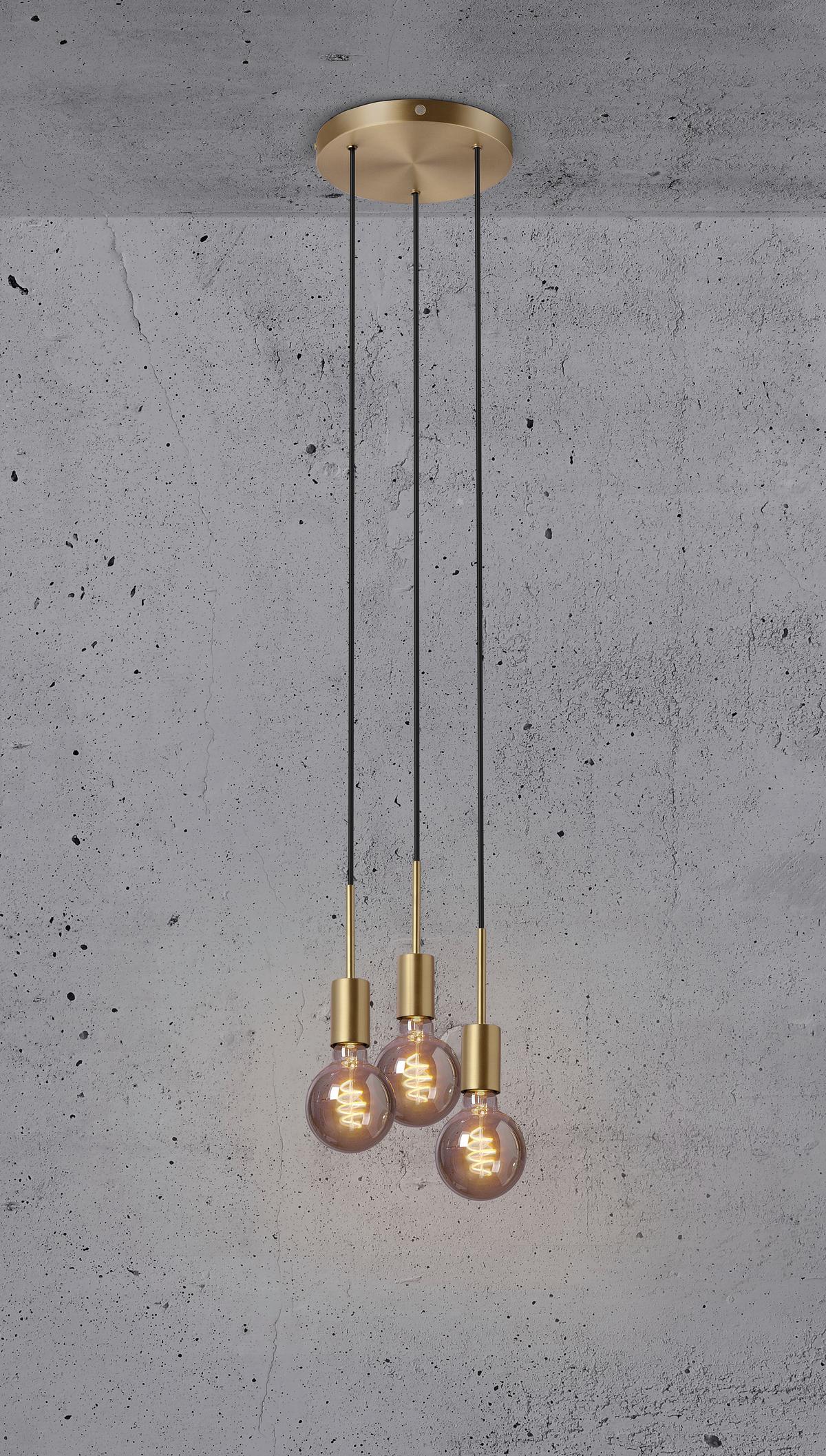 Hängeleuchte Paco Messingfarben D: 22,6 cm - Messingfarben, KONVENTIONELL, Metall (22,6/220cm) - Nordlux