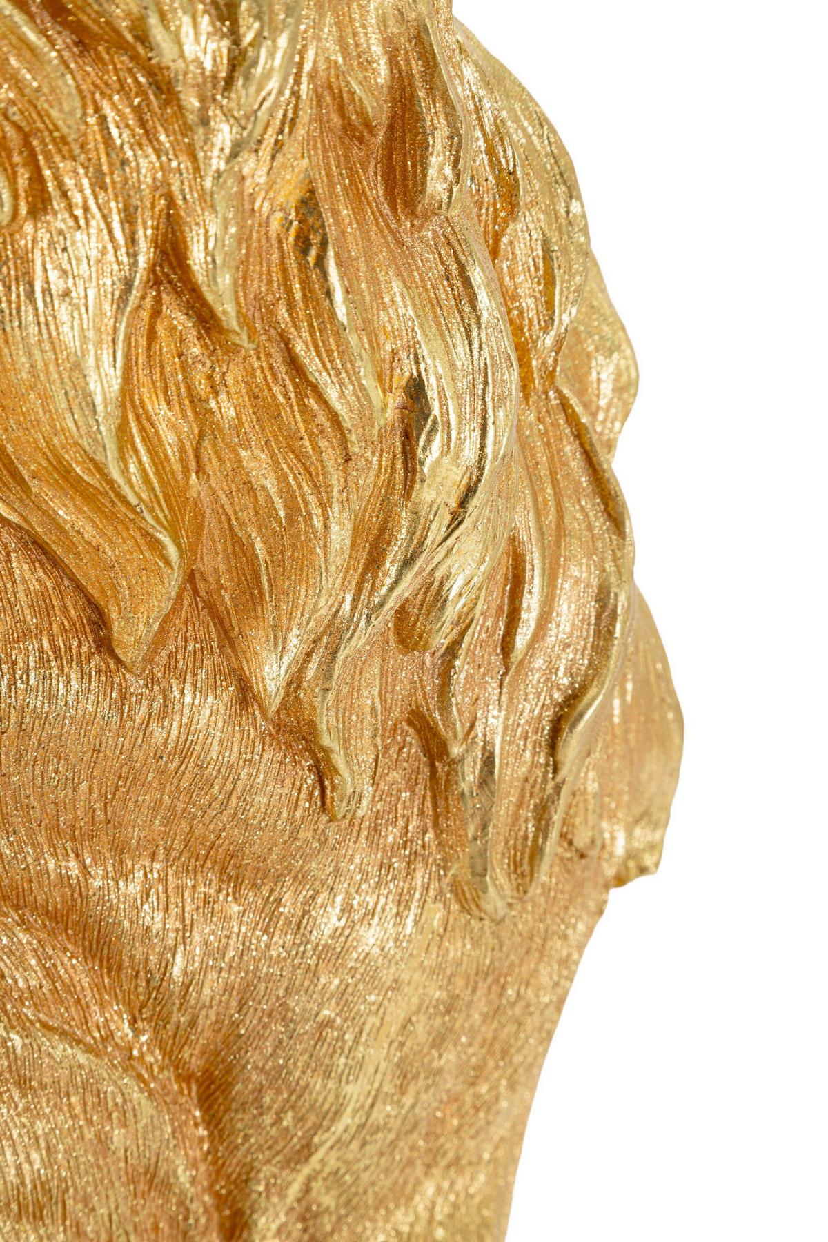 Skulptur Kunststoff, Gold - Basics, Kunststoff (30/74/42cm)