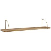 Wandregal Wl6.598 Braun B: 120 Cm - Braun, Basics, Holz (120/25/22cm) - MID.YOU